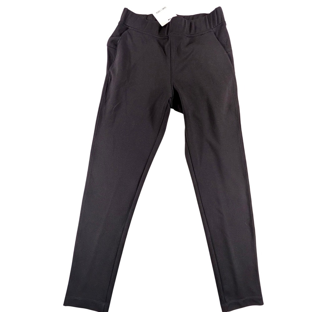 Saint Sofia Finsbury Pants Black Eco Viscose Stretch Pull On Slim Leg Size 2
